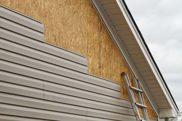 Grey Vinyl Siding Installation in Wylie